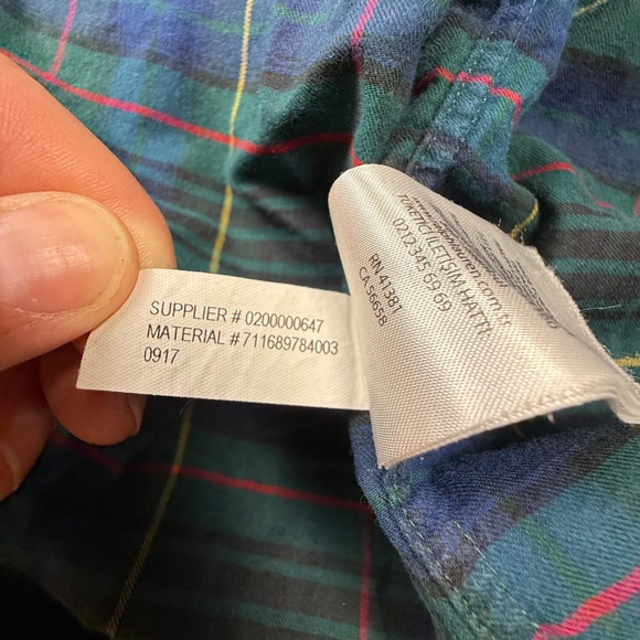 Polo Ralph Lauren Men's Green Plaid Button Down, Long Sleeve, 2XB, Fall, Preppy - Picture 8 of 15